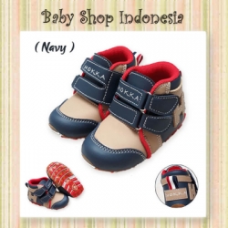large S969 Sepatu Boots Anak Laki laki Sepatu Anak Cowok Impot Navy H